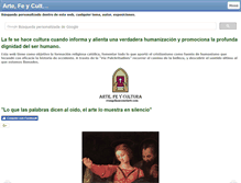 Tablet Screenshot of evangelizarconelarte.com